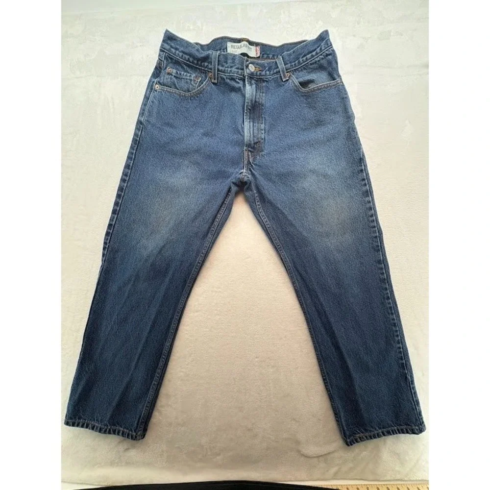 Levi's‎ Men 505 Regular Fit Jeans Size 36 x 30 Medium Wash